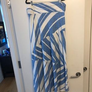 Lilly Pulitzer White and Blue Maxi